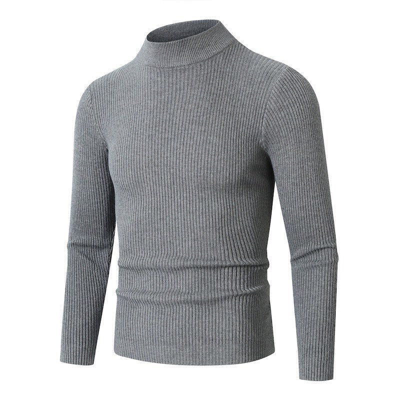 Herren Rollkragenpullover aus hochwertiger Rippenstruktur Aliams