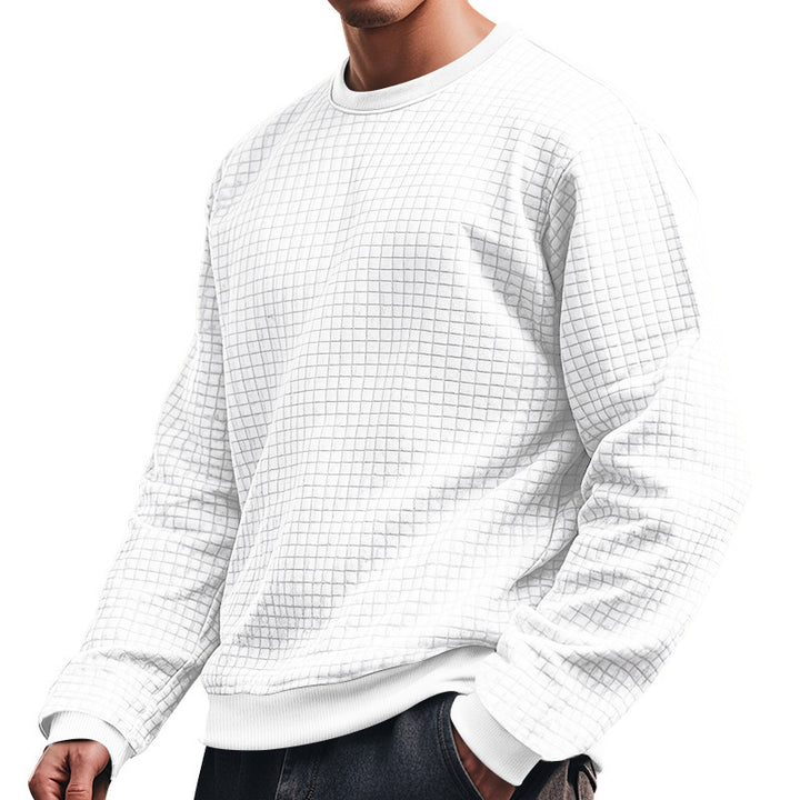 Herren strukturierter Langarmpullover Aliams
