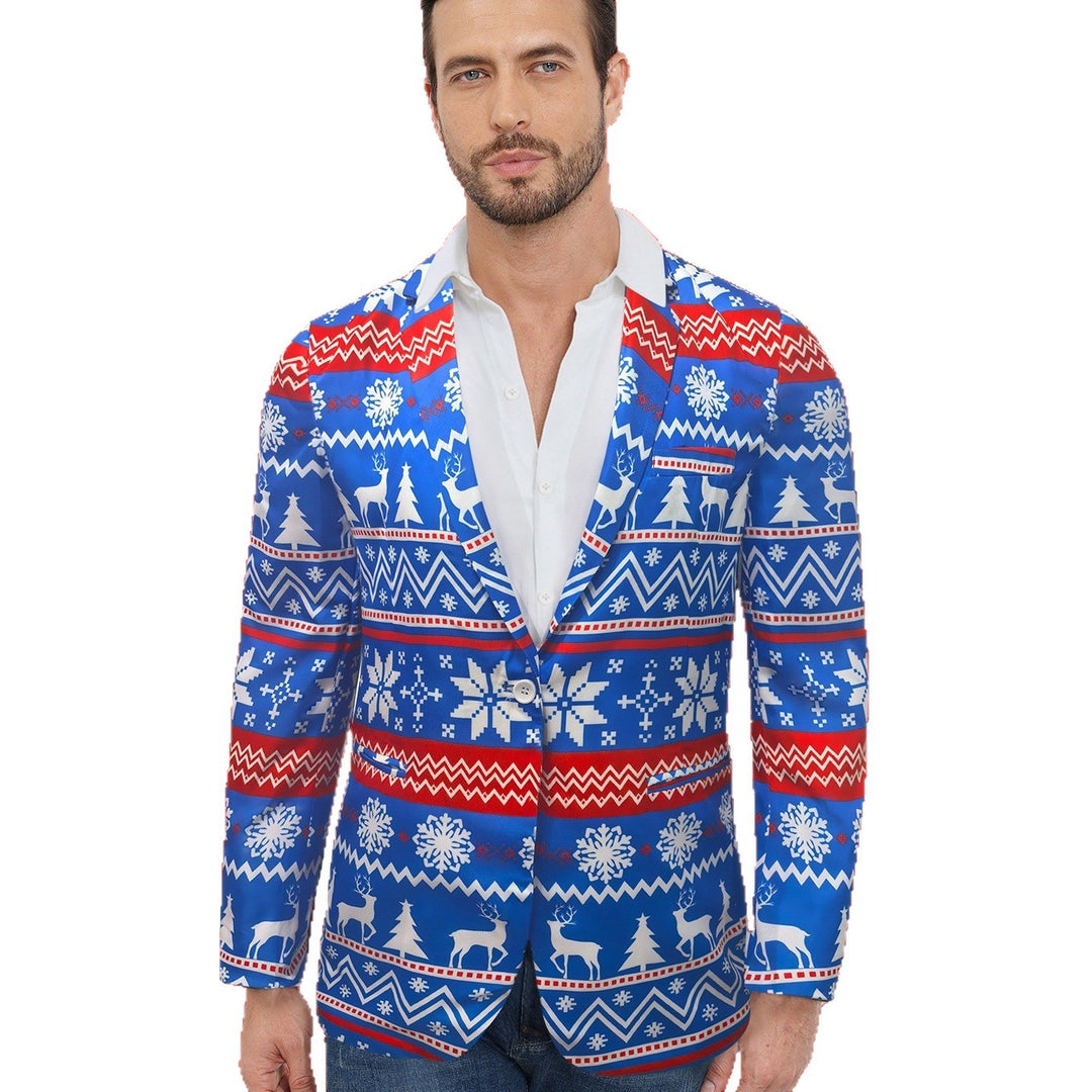 Herren festlicher Weihnachts-Blazer Aliams