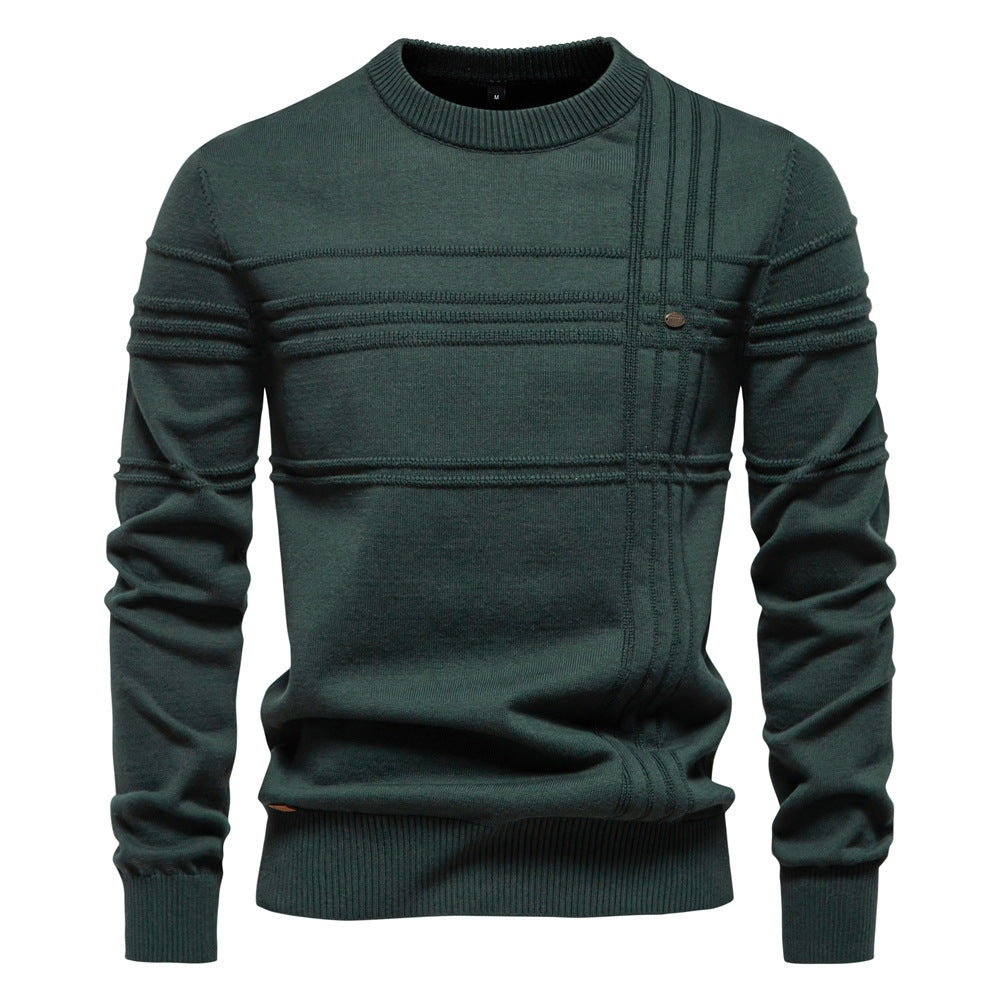 Herren Strickpullover mit modernem Strukturdesign und Komfortpassform Aliams