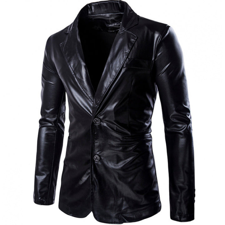 Herren Glamouröser Satin-Blazer Aliams