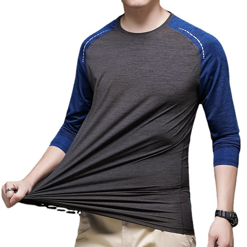 Herren Sportliches Langarm-T-Shirt mit ergonomischem Schnitt Aliams