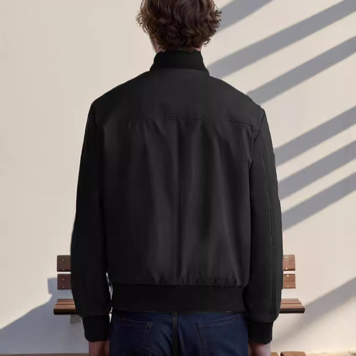 Herren Casual-Bomberjacke mit hohem Kragen und praktischen Taschen Aliams