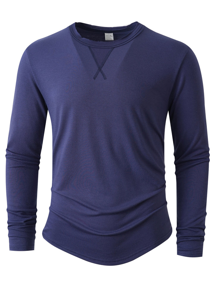 Herren Sportliches Langarmshirt Aliams