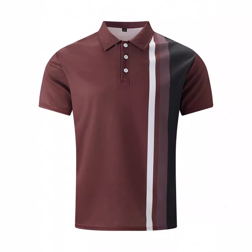 Herren Poloshirt mit modischem Streifen-Design Aliams