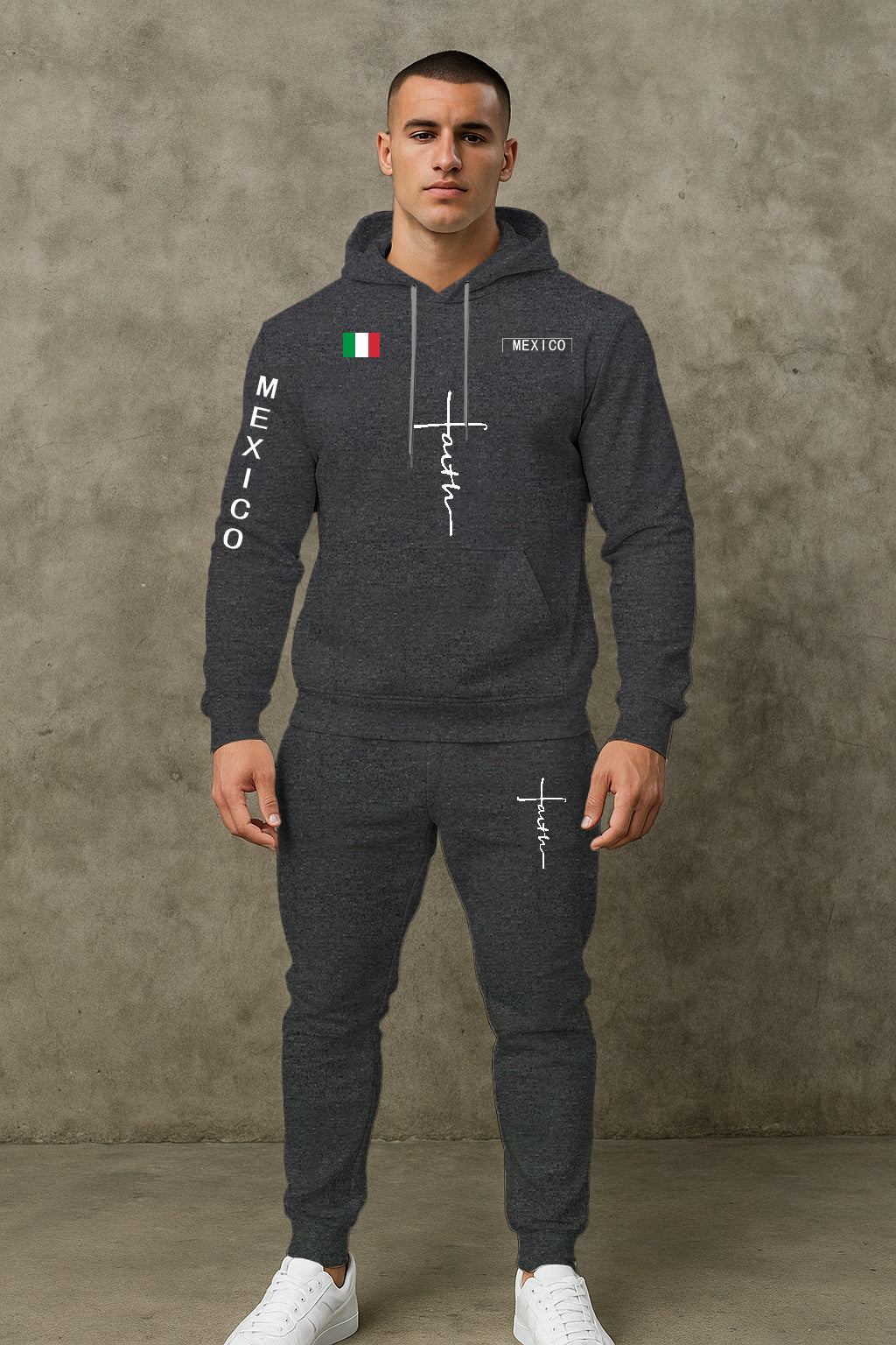 Herren Sport Hoodie und Jogginghose Set Aliams