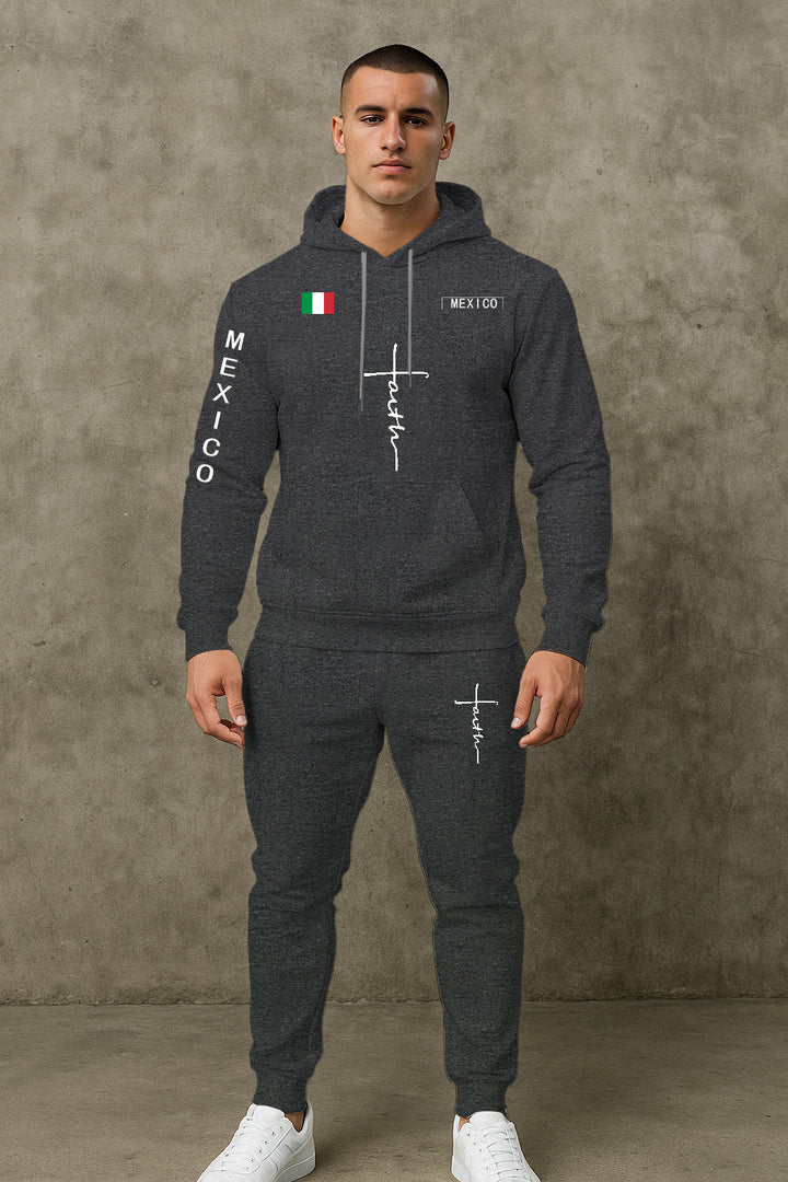 Herren Sport Hoodie und Jogginghose Set Aliams