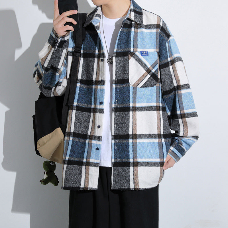 Herren Karierte Flanelljacke Aliams