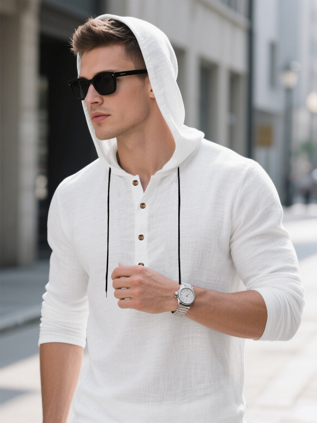 Herren Kapuzenhemd Aliams