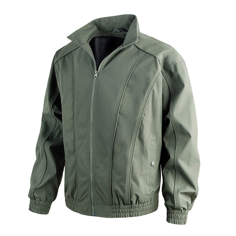 Herren Freizeitjacke mit hochschließendem Kragen und elastischem Bund Aliams