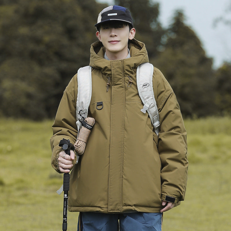 Herren technische Winterjacke mit verstellbarem Kapuzenkragen Aliams