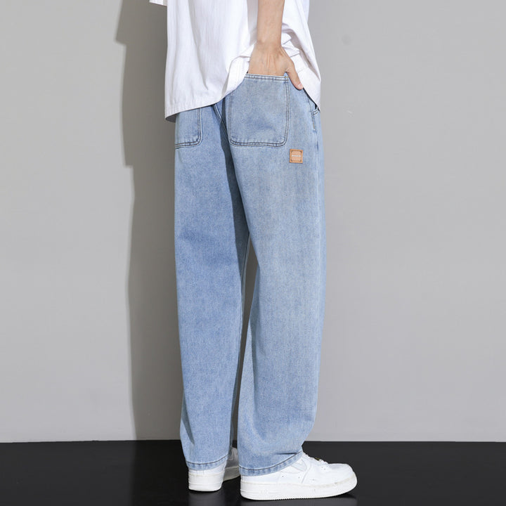 Herren lässige weite Jeanshose Aliams