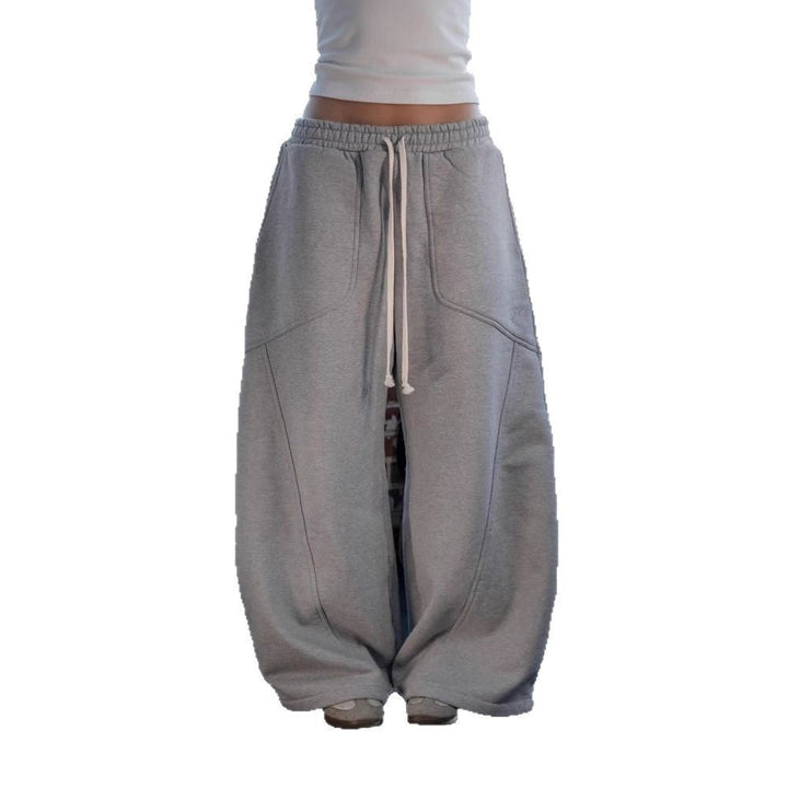 Herren Hohe Taille Entspannte Passform Jogginghose Aliams