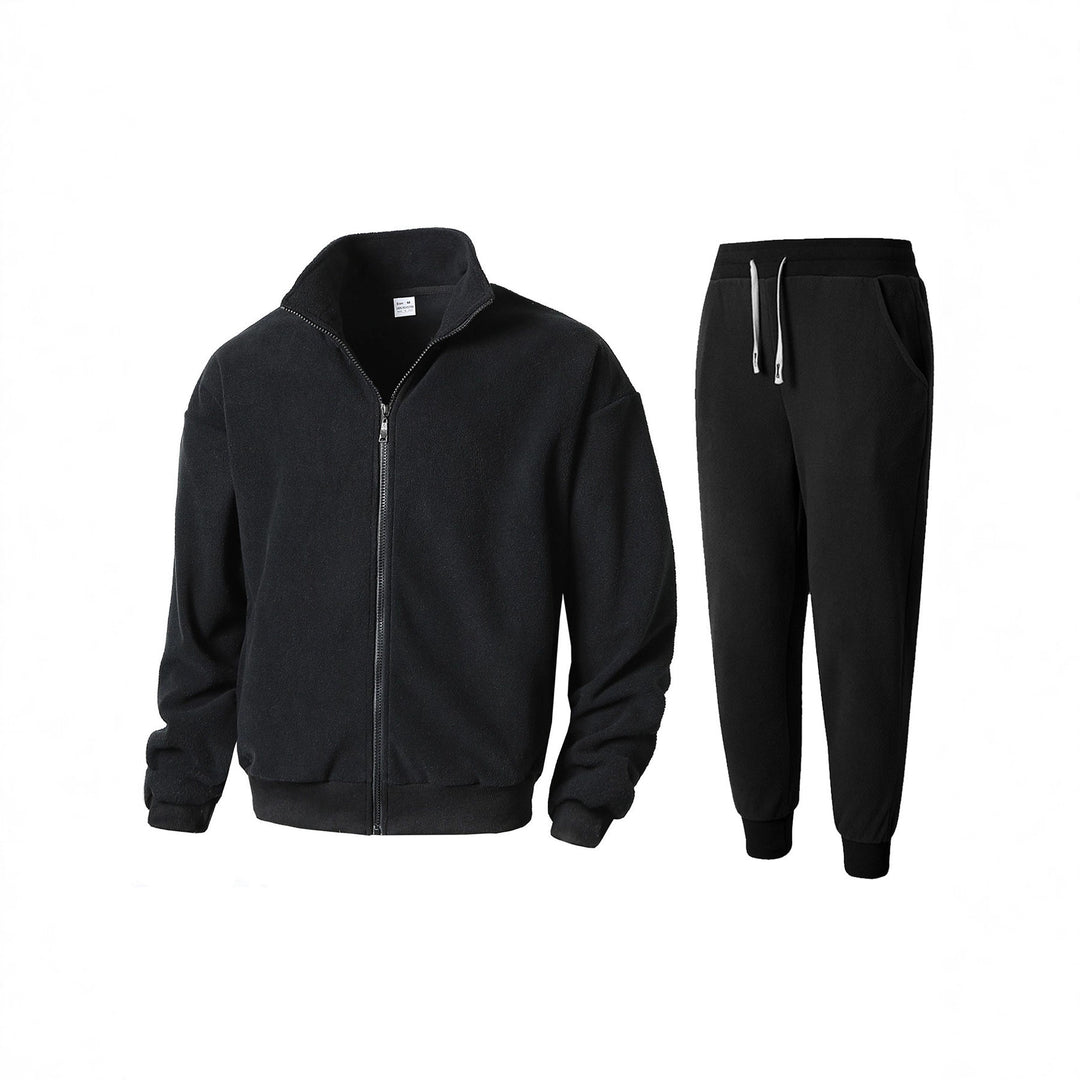 Herren Fleecejacke und Jogginghose Set Aliams