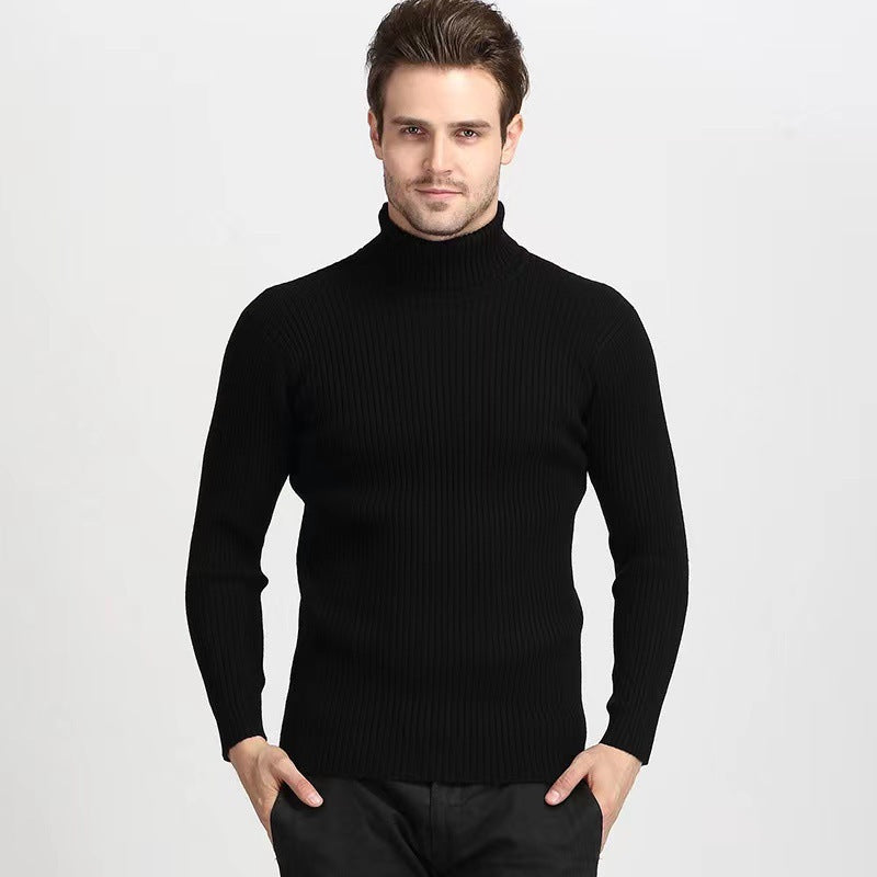 Herren Rollkragenpullover aus feiner Baumwolle mit strukturiertem Design Aliams