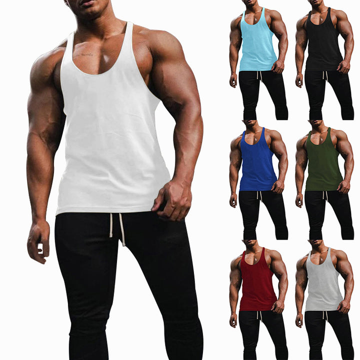 Herren Sporttanktop mit racerback Design und atmungsaktiver Baumwolle Aliams