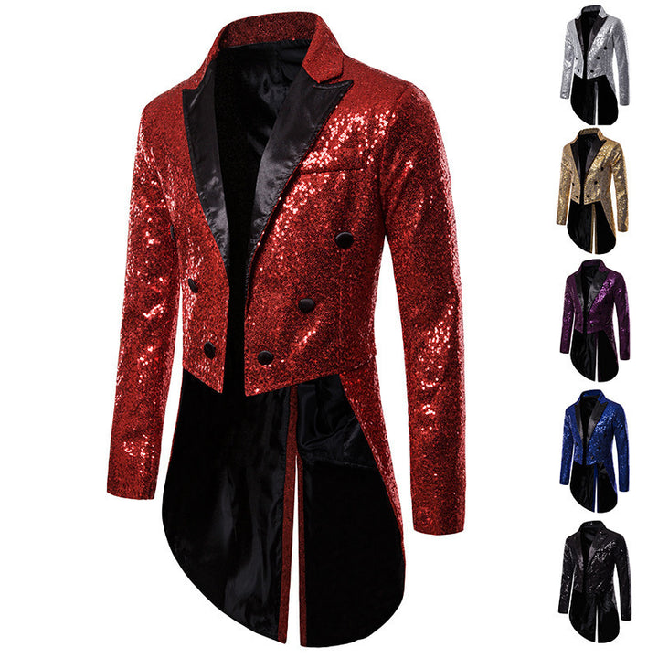 Herren glitzernder Abendblazer Aliams