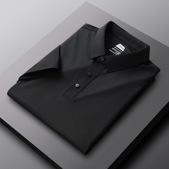 Herren atmungsaktives Poloshirt mit strukturiertem Gewebe Aliams