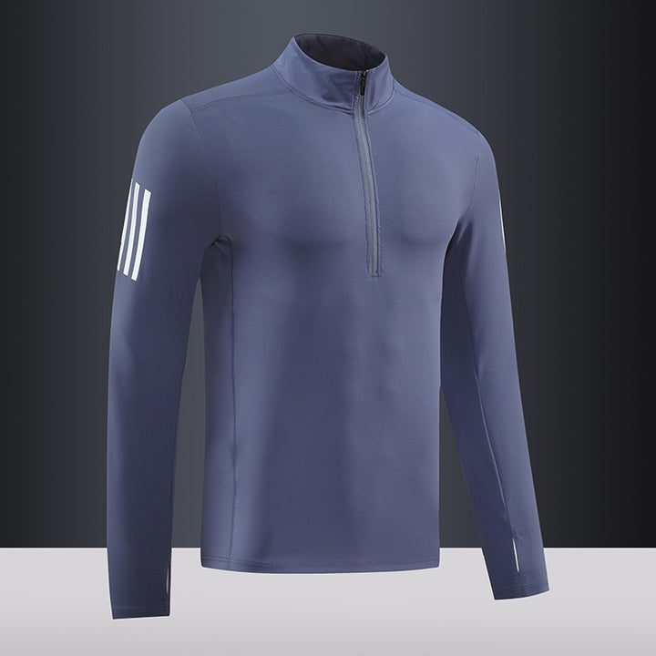 Herren Funktions-Thermo-Langarmshirt mit kurzem Reißverschluss Aliams