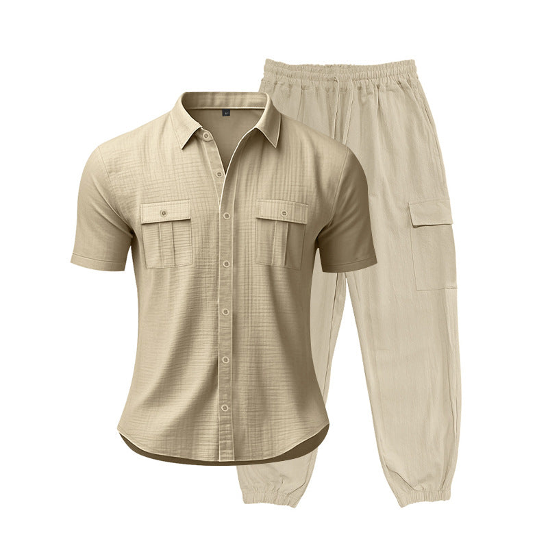 Herren Freizeit-Set mit praktischen Taschen und atmungsaktiver Struktur Aliams