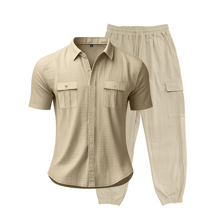 Herren Freizeit-Set mit praktischen Taschen und atmungsaktiver Struktur Aliams