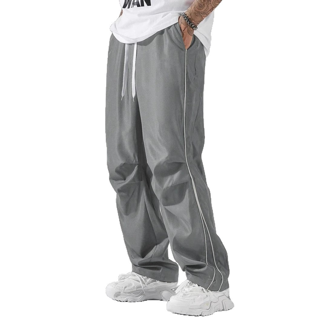 Herren Sportliche Freizeithose mit elastischem Bund und stilvollen Kontraststreifen Aliams