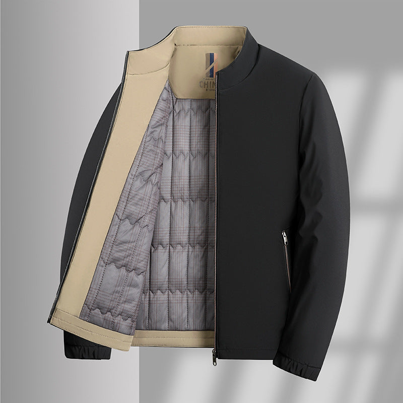 Herren isolierte Übergangsjacke mit praktischem Stehkragen Aliams