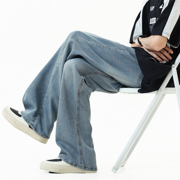 Herren Weit geschnittene Denim-Hose Aliams