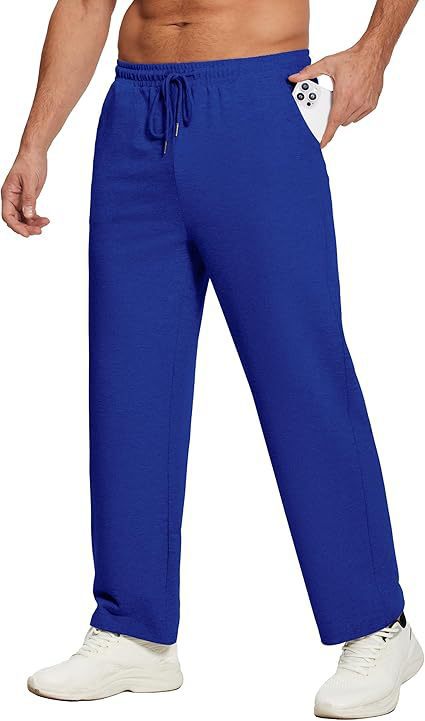 Herren bequeme Sporthose mit elastischem Bund und seitlichen Taschen Aliams