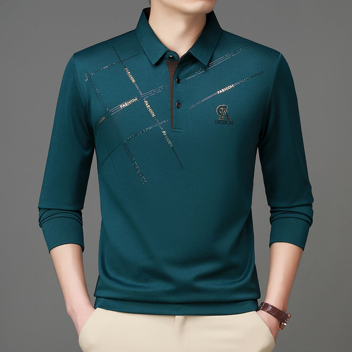 Herren Poloshirt mit stylischem Grafikdruck und hochwertigem Funktionsmaterial Aliams