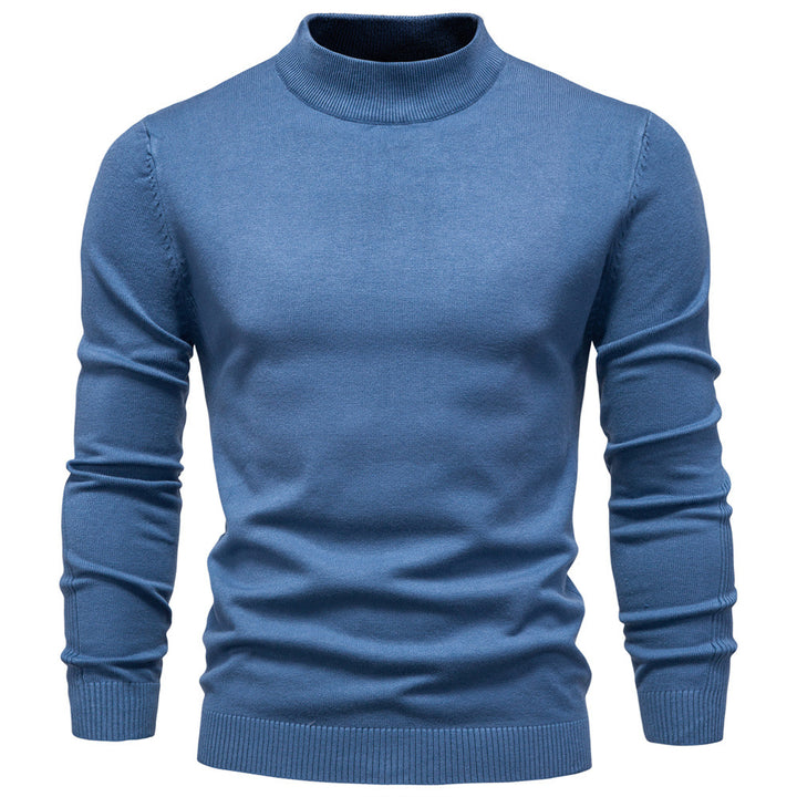 Herren Rollkragenpullover aus weichem Strickmaterial mit feiner Rippstruktur Aliams