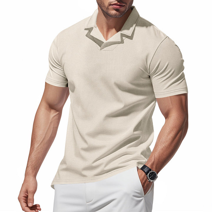 Herren Kurzarm Poloshirt mit strukturiertem Design Aliams