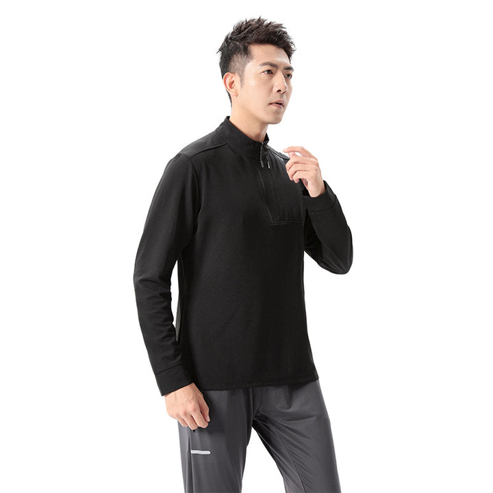 Herren Funktions-Langarmshirt mit Halbreißverschluss Aliams