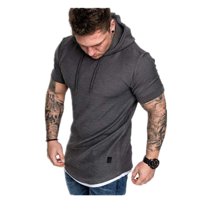Herren Hoodie mit modischem Kurzarm und lässigem Schnitt Aliams