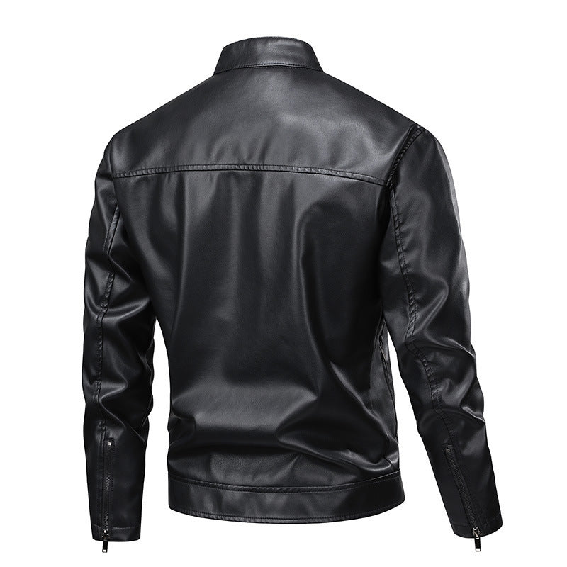 Herren stylische Bikerjacke mit innovativen Steppdetails Aliams
