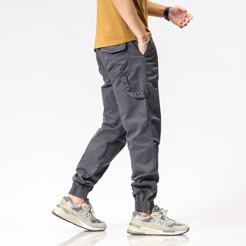 Herren Cargohose mit praktischen Taschen und elastischem Bund Aliams