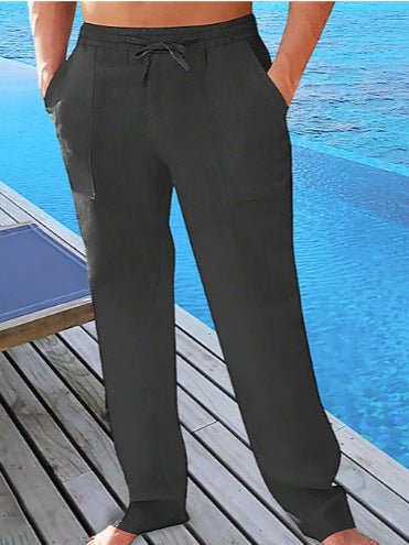 Herren Bequeme Freizeithose mit elastischem Bund und praktischen Taschen Aliams