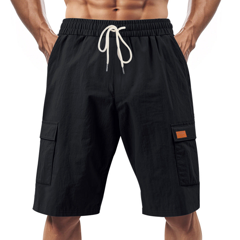 Herren Cargo-Shorts mit vielseitigen Taschen und elastischem Bund Aliams