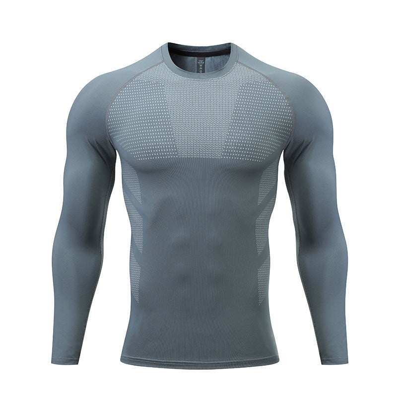 Herren Kompressions-Langarm-Sportshirt Aliams