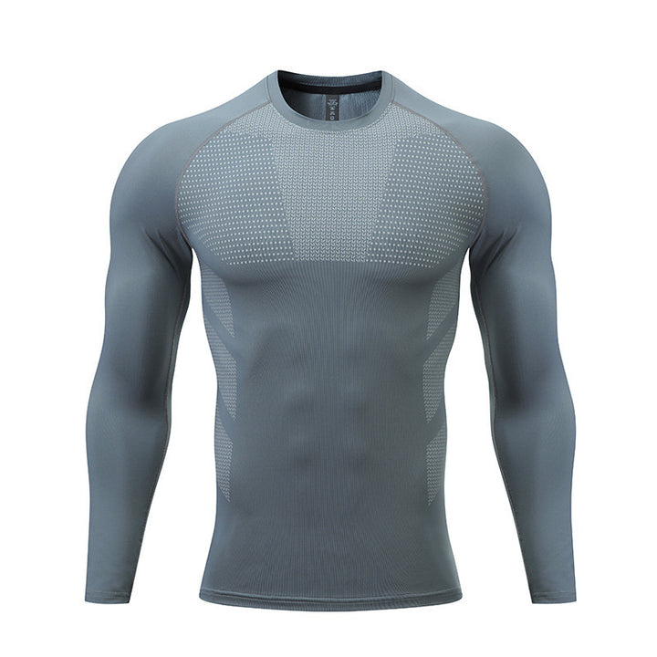 Herren Kompressions-Langarm-Sportshirt Aliams
