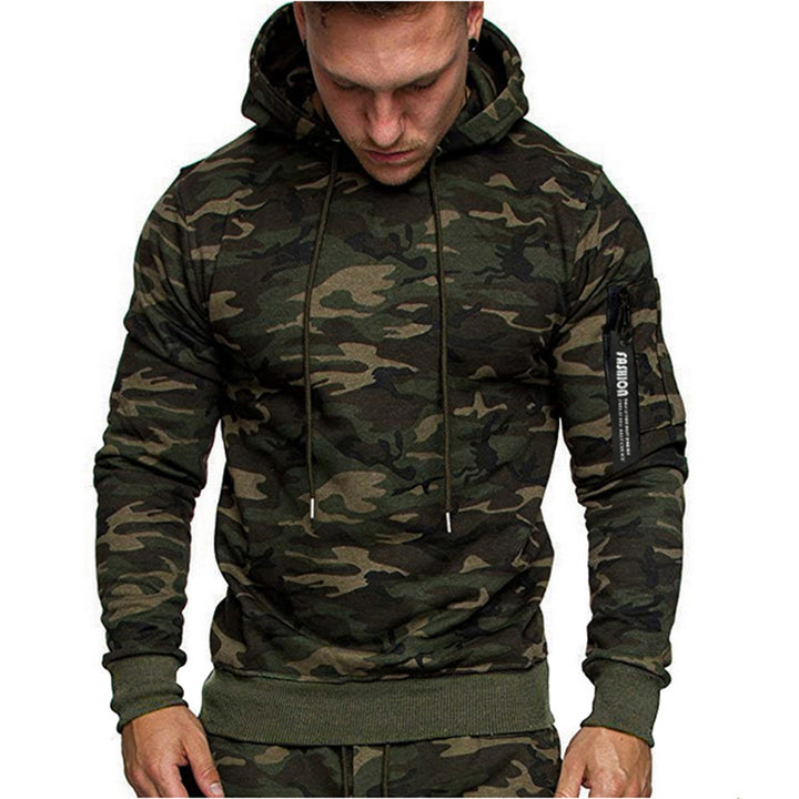 Herren sportlicher Hoodie mit seitlichem Reißverschluss Aliams
