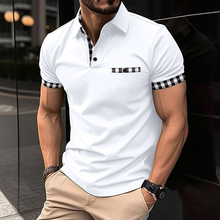 Herren Freizeit Polo Shirt Aliams