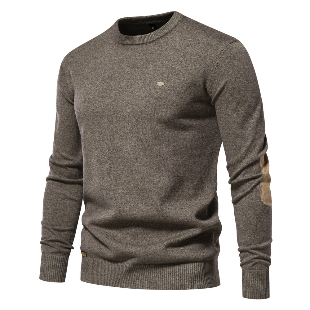 Herren Rundhals Pullover aus weichem Strickstoff Aliams
