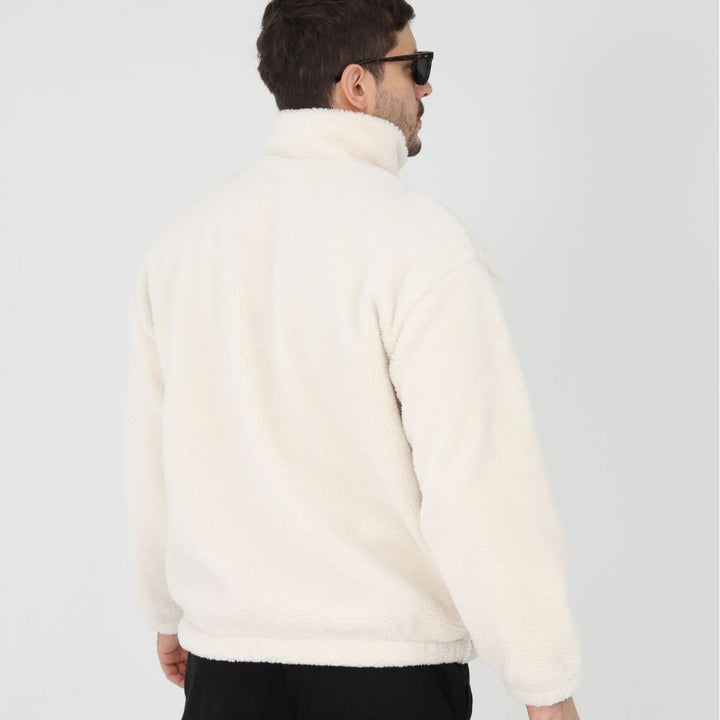 Herren Fleecejacke mit Stehkragen und praktischen Taschen Aliams