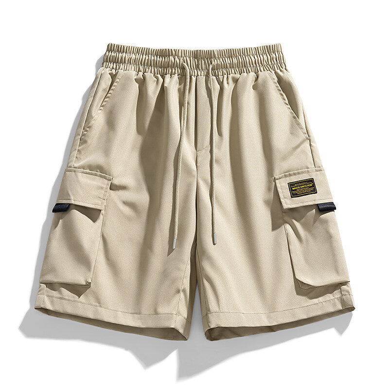 Herren Cargo-Shorts mit elastischem Bund und praktischen Taschen Aliams