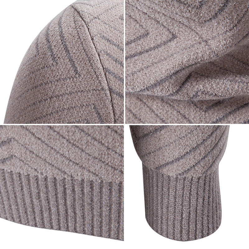 Herren eleganter Pullover mit Strukturmuster Aliams