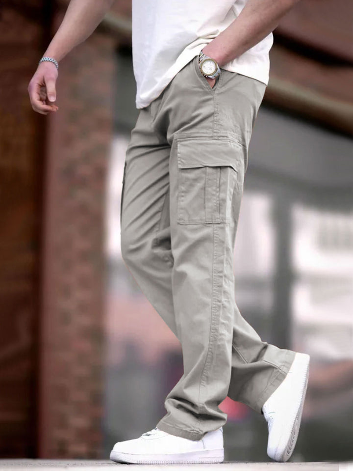 Herren Cargo-Hosen mit multifunktionalen Taschen und atmungsaktivem Stoff Aliams