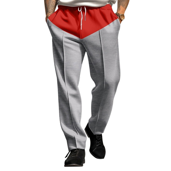 Herren Sportliche Jogginghose mit kontrastrierendem Bund und praktischen Taschen Aliams