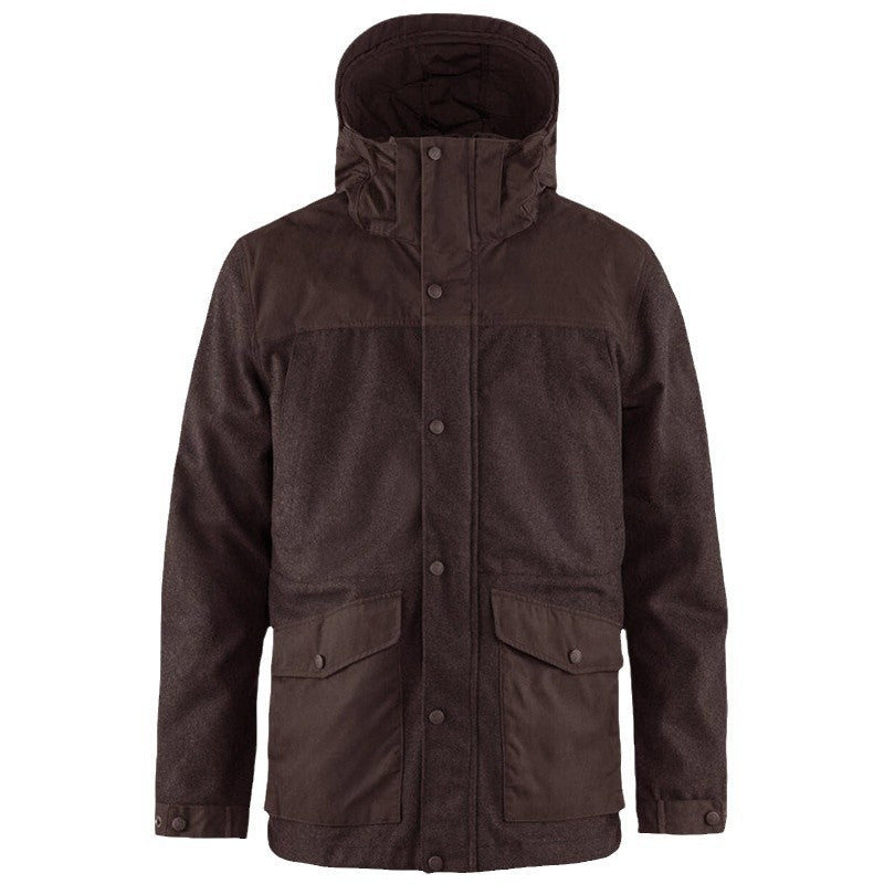 Herren funktionale Winterjacke mit abnehmbarem Kapuzenkragen und großen Taschen Aliams