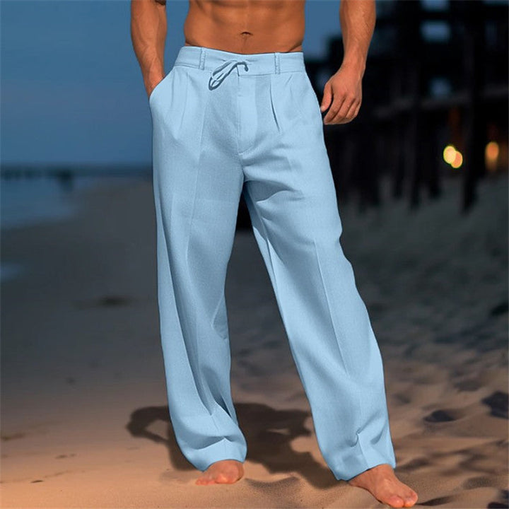 Herren Elegante Chinohose mit Lockerer Passform Aliams